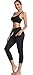 Oalka Women’s Yoga Capris Running Pants Workout Leggings Black Outside Pockets XLthumb 4