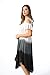 Riviera Sun 21842-BLK-2X Cold Shoulder Umbrella Dress Black/White