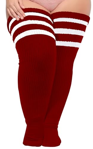 Moon Wood Size Thick Thigh Socks