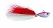 SPRO Bucktail Jig-Pack of 1, Red/White, 1/4-Ounce