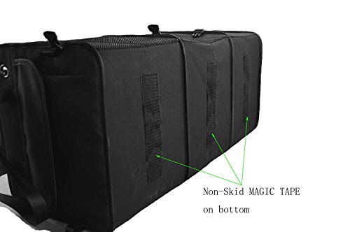 CUTEQUEEN Trunk Organizer Back Seat Protector Storage Organizer Multi Compartments Collapsible Portable for SUV Car Truck Auto Red and Black(Pack of 1) (Trunk Organizer, Grey) - Thumbnail 3