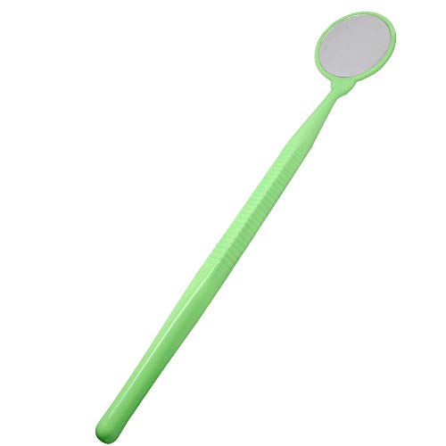 YOUYA DENTAL Tooth Mirror Inspection Teeth Large Size Dental Mouth Mirror for Kid Children Role Playing Dentist Checking Dental Puppet Teeth and Teeth Model (Green)