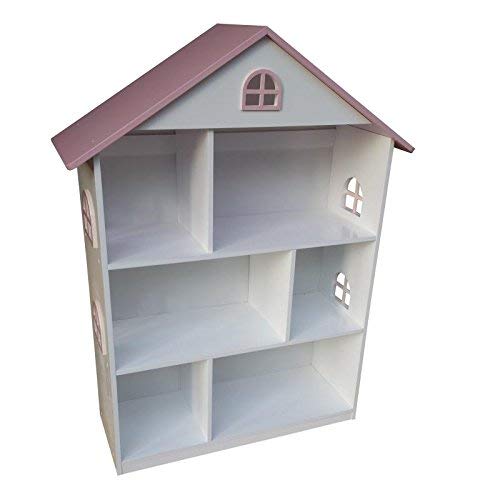 Wooden Doll House Shelf Bookcase Storage Rack Display Shelving Unit