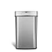 Ninestars DZT-50-28BR Automatic Touchless Motion Sensor Rectangular Trash Can, Black Top, 13 Gal. 49 L., Brush