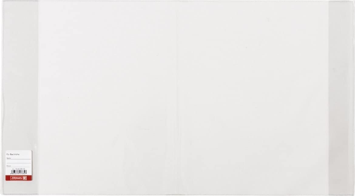 Brunnen Exercise Book Covers, Transparent, Flap Closure, Polypropylene (PP), Economy Pack of 10