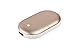 EINSKEY Rechargeable Hand Warmer Power Bank 5200mAh Portable Double-sided Pocket Electric Hand Warmer Heater USB Mobile External Back Up Battery Charger Fully Compatible Best Gift (Gold)