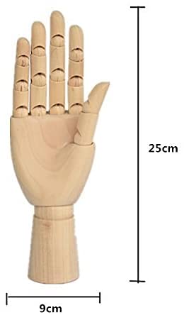 Wood Artist Drawing Manikin Articulated Mannequin with Wooden Flexible Fingers 10