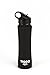 TIGO+ Stainless Steel Doble Wall Insulated water Bottle, Flip Premium Straw, BPA Free, Keep Cold Drinks for up to 24 hours, Matte Black finish lid, Rubber Finish sweat-proof Matte Black