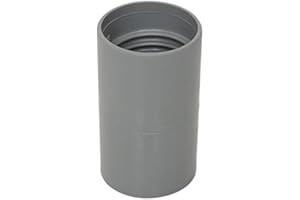 Flexaust 03100240 Genesis PVC Double Threaded Hose Connector for Series Commercial, FLX Plus, Uni-Loop, UT and Dips 1.5" Vacu