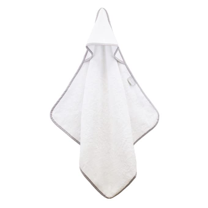 Shnuggle Bamboo Hooded Baby Towel - White