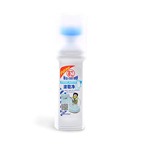 Fineday Dredging Agent, White Shoe Cleaner Sneakers Cleaning Tool Cream Casual Shoes Care 100ml