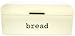 Bread Box for Kitchen Counter - Stainless Steel Bread Bin, Dry Food Storage Container for Loaves, Pastries, Toast and More - Retro Vintage Design, Cream, 16.75 x 9 x 6.5 Inches