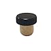 Jelinek Cork 19.5mm Agglomerated Tasting Cork with a Black Plastic Top [Bag of 50] primary