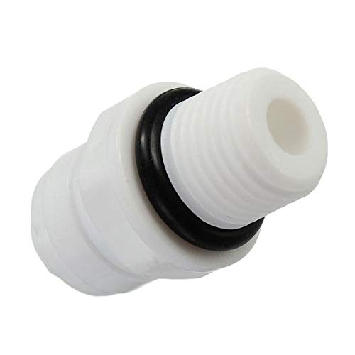 OKIl 1/4" Thread Male X 1/4" Push Fit Tube Quick Connecter RO Water Reverse Osmosis - Thumbnail 3