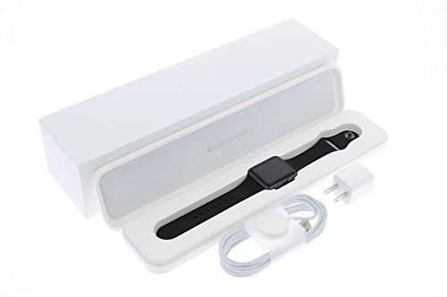 image for Apple Watch Series 1 Smartwatch 42mm, Space Gray Aluminum Case/ Black 