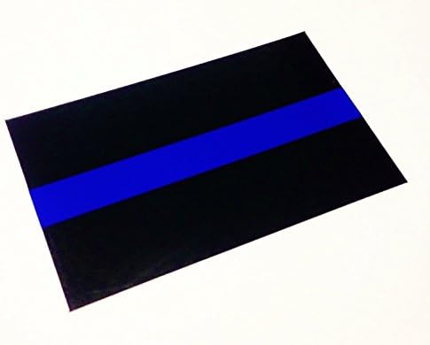 Official 2x1" Us Made Thin Blue Line Official 3m Reflective License Plate Police LEO Sticker Decal