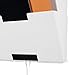 Wallniture Lisbon Wall File Holder Organizer for Office Organization and Storage, 3-Tier Mail and Magazine Holder Metal Black