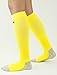 MDSOX Graduated Compression Socks for Men & Women 20-30 mmHg (Yellow, L) Best Stockings for Nurses, Travel, Running, Maternity Pregnancy, Varicose Veins, Medical, Blood Circulation, Leg Recovery