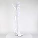 Pleaser Women's Seduce 3028 Ribbon Stretch Thigh Boot, Red, Size 6