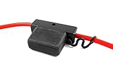 Maxi Fuse Holder Red Leads 5