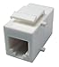 Shaxon BM303W-IC6-B, Category 3 Keystone Modular Feed Through Coupler, RJ12-RJ12 - White