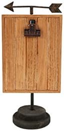 Rustic Bohemian Arrow Clipboard Photograph Frame Clip Photo Holder 12.5H