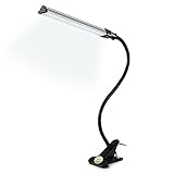 LED Clip on Light, Ledgle Reading Lamp, Dimmable Night Light Clip on for Desk, Bed Headboard and Computers