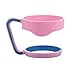 Handle for 30 oz Yeti , Rtic Rambler Tumbler Cooler Handle Vacuum Insulated Cup Holder Grip to be Mug Accessories,Color Pink