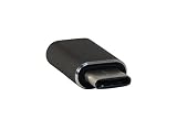 YCS Basics OTG Compatible USB 2.0 Type C Male to Micro B Female Adapter with Aluminium Alloy Shell