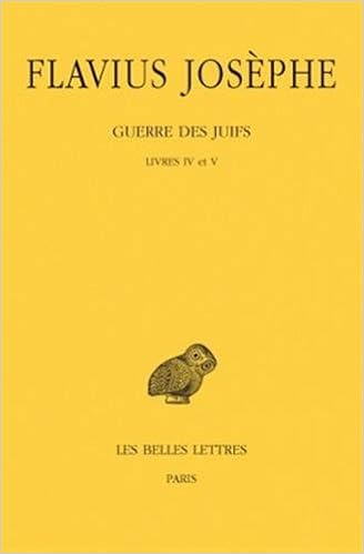 Amazoncom Guerre Des Juifs Tome Iii Livres Iv Et V