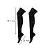 IXI Over Knee Cotton Socks Sport Stockings Athlete Thicken Bottom Long Socks (Black)
