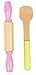Blue Panda Wooden Kitchen Mixer Toy - 7-Piece Pretend Play Cookie Baking Toy Set Kids, Wood Play Food Children