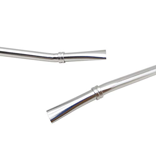 GFDesign Yerba Mate Bombilla Gourd Drinking Filter Straws Stirrer Food-Grade 18/8 Stainless Steel - Set of 2 with 2 Cleaning Brushes - 7.5 Inches Long - Thumbnail 2