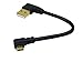 SinLoon Micro USB Cable 90 Degree Right Angle Gold Plated 5 Pin Micro USB Male Cable to USB 2.0 Syncing Data Charge Cable, Hi-Speed Cable (Black 6 inch)