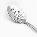 Funny Cute My Ice Cream Spoon Engraved Stainless Steel Spoon for Ice Cream Lovers, Best Friends Birthday Valentine Christmas Gift
