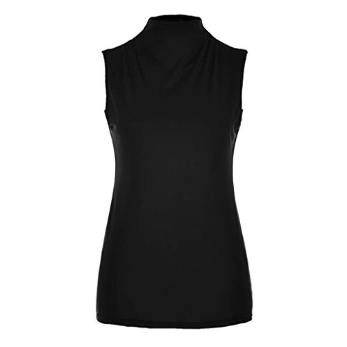 2 Sanyyanlsy+Turtleneck+Sleeveless+Fashion+T+Shirt