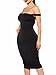 BEAGIMEG Women's Sexy Lace Up Backless Bodycon Midi Party Club Dress, Black, Medium