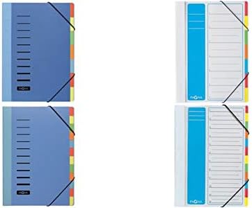 Pagna Lucy Colours Desk Organiser File 7 Compartments Polypropylene with Elasticated Corner Bands and Flexible Spine