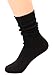 5 Pairs Women Cotton Crew Socks Soft Knit Wool Blend Casual Socks 5-9.5 WS99 (5Pairs)