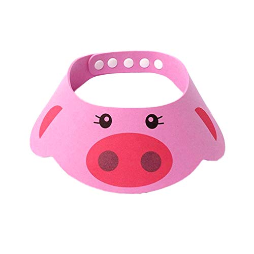 SUNTRADE Adjustable Visor Cartoon Shampoo Shower Bathing Protection Cap for Toddler, Baby, Kids, Children, Set of 3 - Thumbnail 4