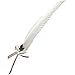 AWESOME Vintage Feather Quill Pen Deluxe Natural Swan Fountain Pen Nib Calligraphy Writing Quill Pen 9 Colors | White