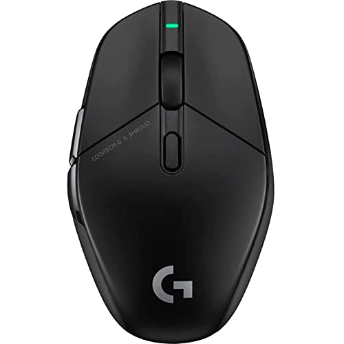Logitech G303 Shroud Edition Wireless Gaming Mouse - LIGHTSPEED- HERO 25K - 25,600 DPI - 75 grams - 5-buttons – PC - Black