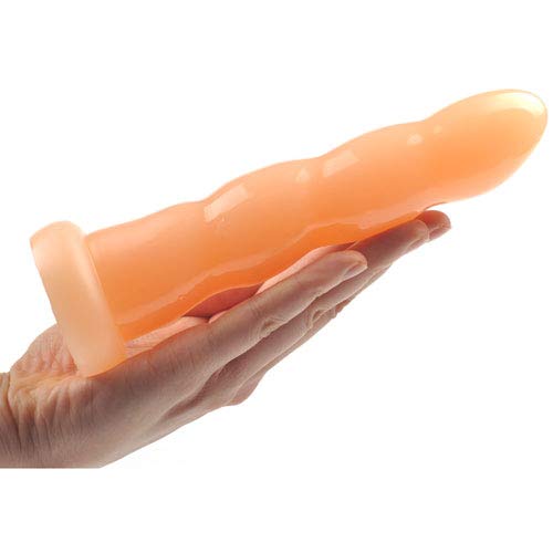 BeHorny Twisted Anal Dildo Beads Suction Cup Strap-on Compatible Sex Toy, Flesh