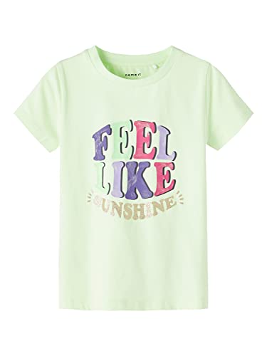 name it NMFDEA SS Top Box, Débardeur Les Filles, Lime Cream, 92