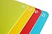 Set of 4 Flexible Cutting Board Mats With Labeled Food Icons - Extra Thick Plastic 2MM Nonslip Antimicrobial Easy To Clean Hanging Boards by Foodie Aid