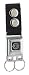 Buckle-Down Chevrolet Seat-Belt Style Keychain (KC-CH)