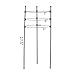 Anleo Plant Support Ring Garden Trellis Flower Iron Support Climbing Plant Grow Cage with Adjustable Rings