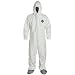 DuPont TY122S-XL-EACH Disposable Elastic Wrist, Bootie and Hood Tyvek Coverall Suit 1414, X-Large, White primary