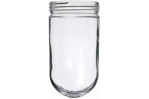 BULBMASTER Glass Light Cover Safety Globe Guard for Kitchen Hood Light Bulb Cover Vaporproof Glass 3.34 inch Diameter; 311/64 inch Screw Fitter; 6 15/16 inch Height