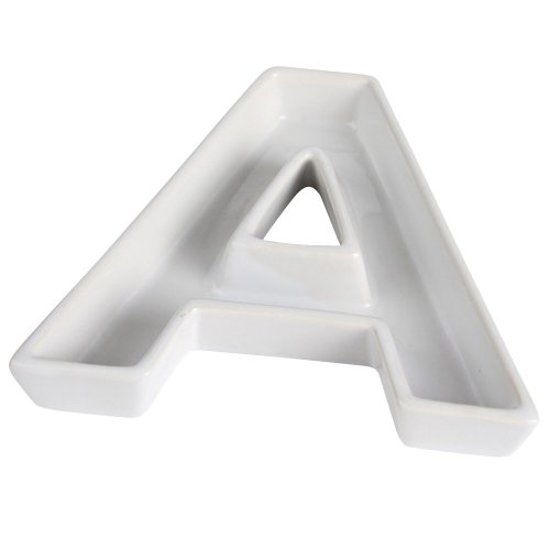 Ivy lane design ceramic greek alphabet dish, alpha